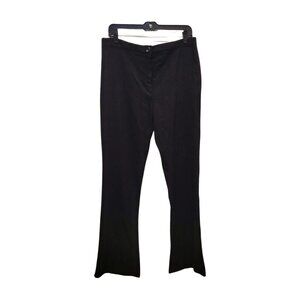 Vintage Valentino Black Dress Pants Made in Italy Large Flare Bootcut